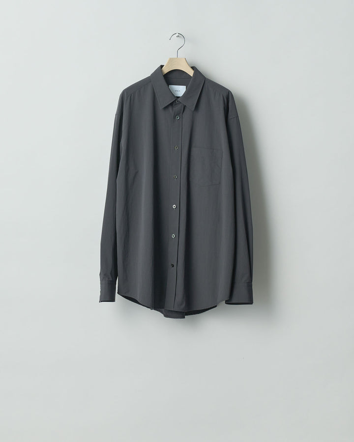 【stein】ssstein シュタインのWINDPROOF NYLON STANDARD SHIRTのDARK GREY KHAKI 公式通販サイトsession福岡セレクトショップ
