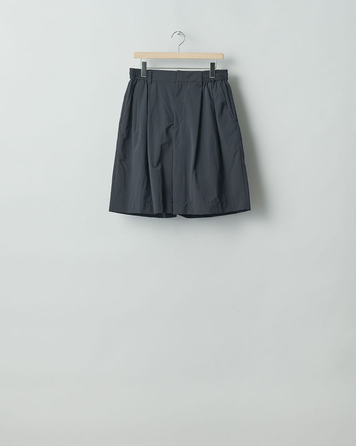 ssstein stein(シュタイン)の24SSコレクションWINDPROOF NYLON WIDE EASY SHORT TROUSERSのBLACK 公式通販サイトsession福岡セレクトショップ