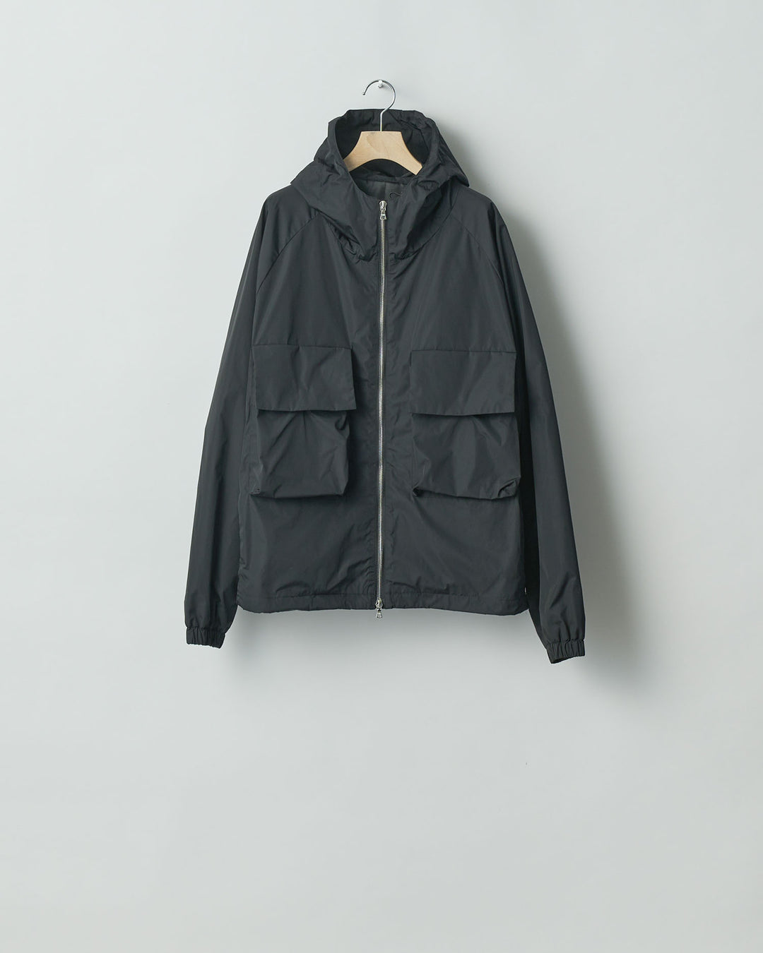 【stein】ssstein シュタインのNYLON TAFTA HOODED SHORT JACKETのBLACK　 公式通販サイトsession福岡セレクトショップ