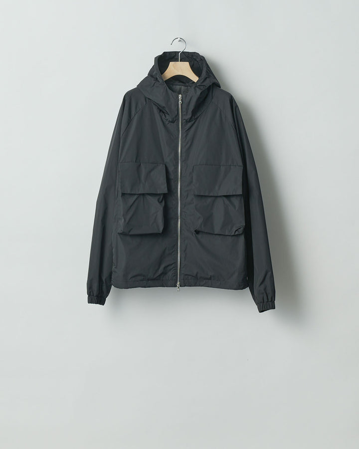 【stein】ssstein シュタインのNYLON TAFTA HOODED SHORT JACKETのBLACK　 公式通販サイトsession福岡セレクトショップ
