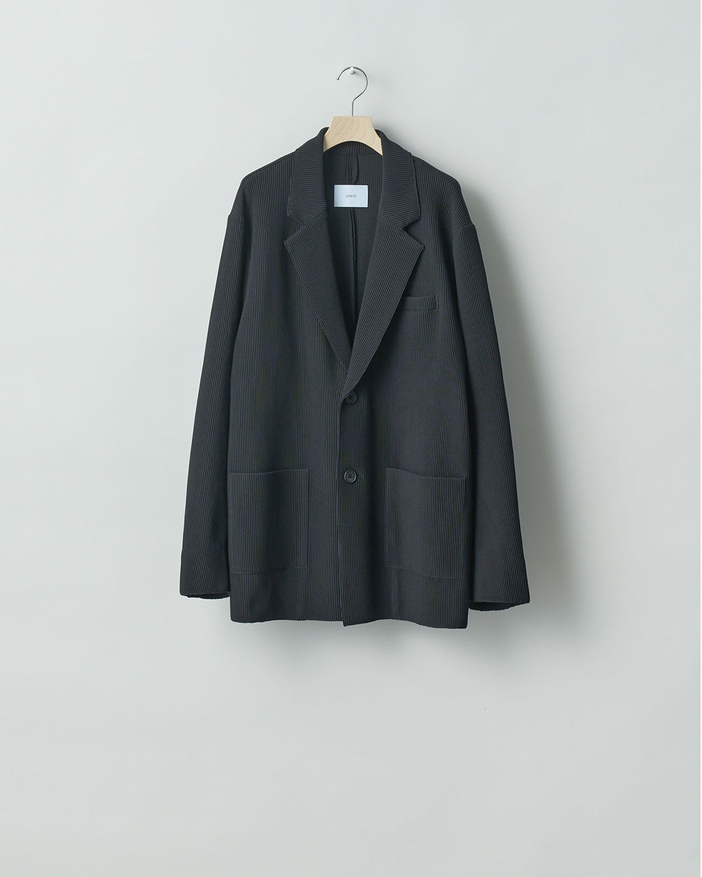【stein】ssstein シュタインのOVERSIZED GRADATION PLEATS JACKETのBLACK　 公式通販サイトsession福岡セレクトショップ