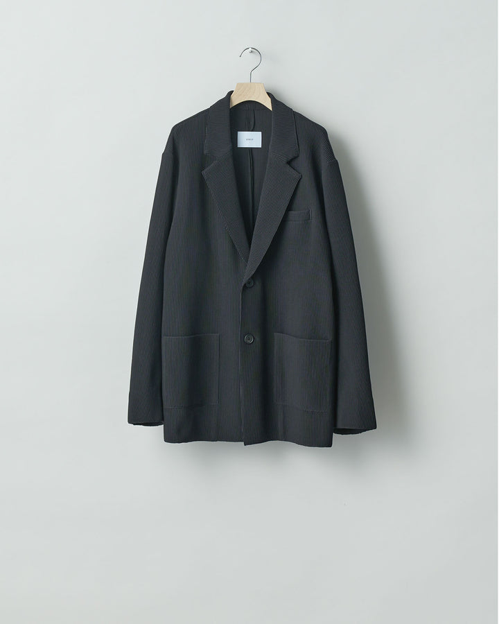 【stein】ssstein シュタインのOVERSIZED GRADATION PLEATS JACKETのBLACK　 公式通販サイトsession福岡セレクトショップ