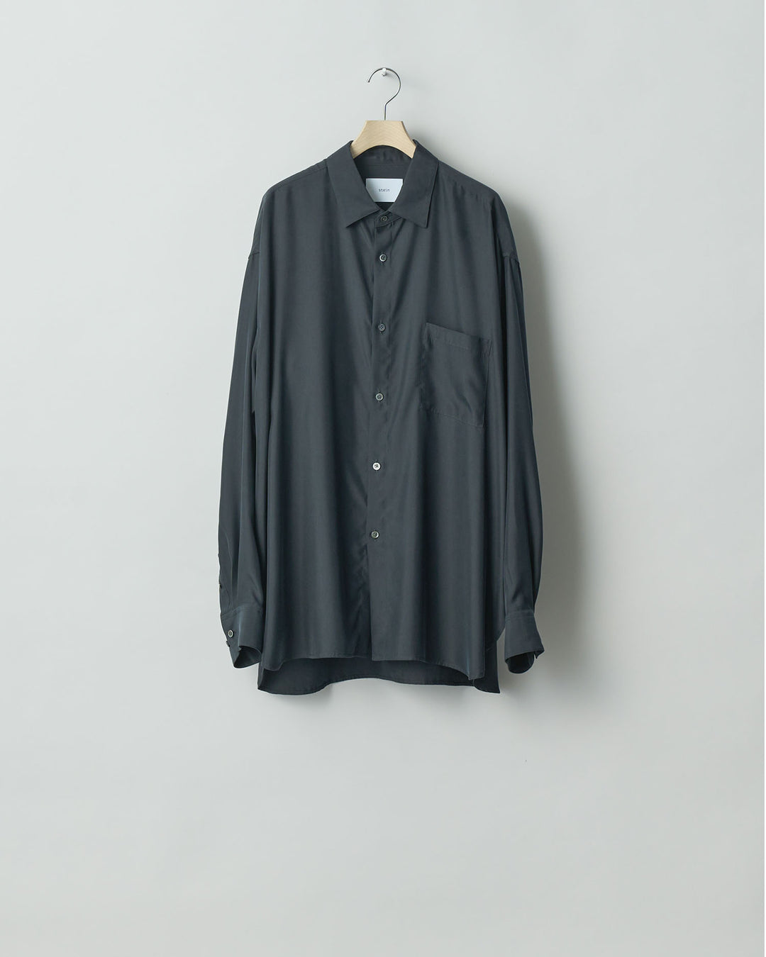 【stein】ssstein シュタインのOVERSIZED CUPRO LS SHIRTのBLACK 公式通販サイトsession福岡セレクトショップ