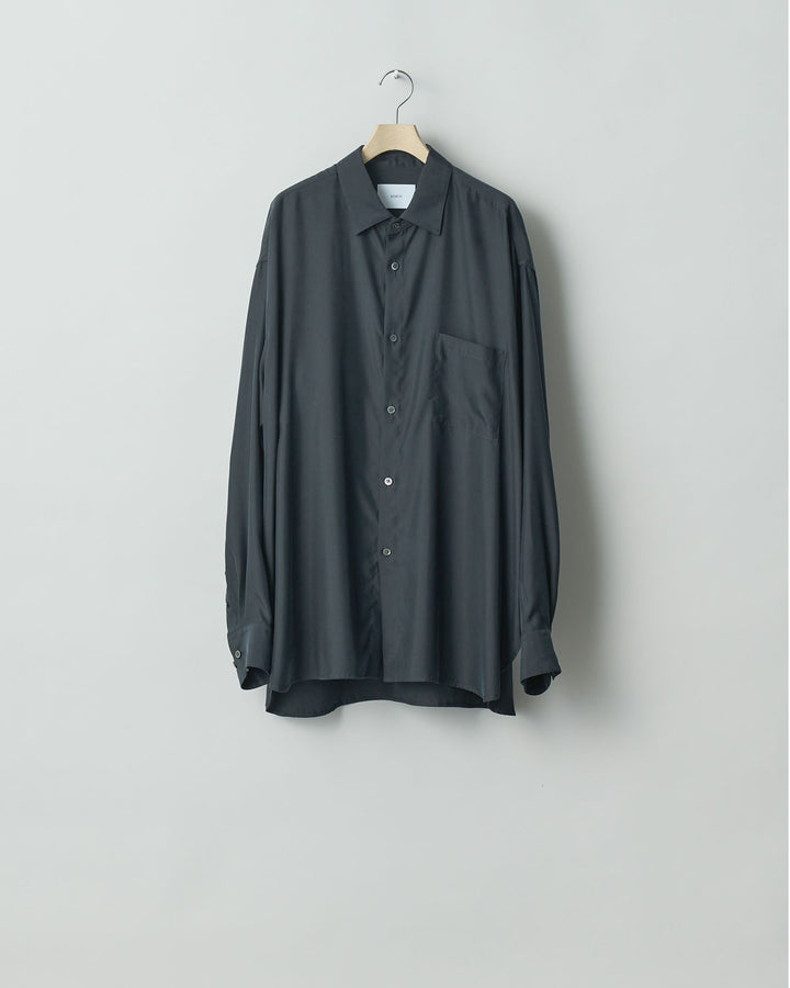 【stein】ssstein シュタインのOVERSIZED CUPRO LS SHIRTのBLACK 公式通販サイトsession福岡セレクトショップ