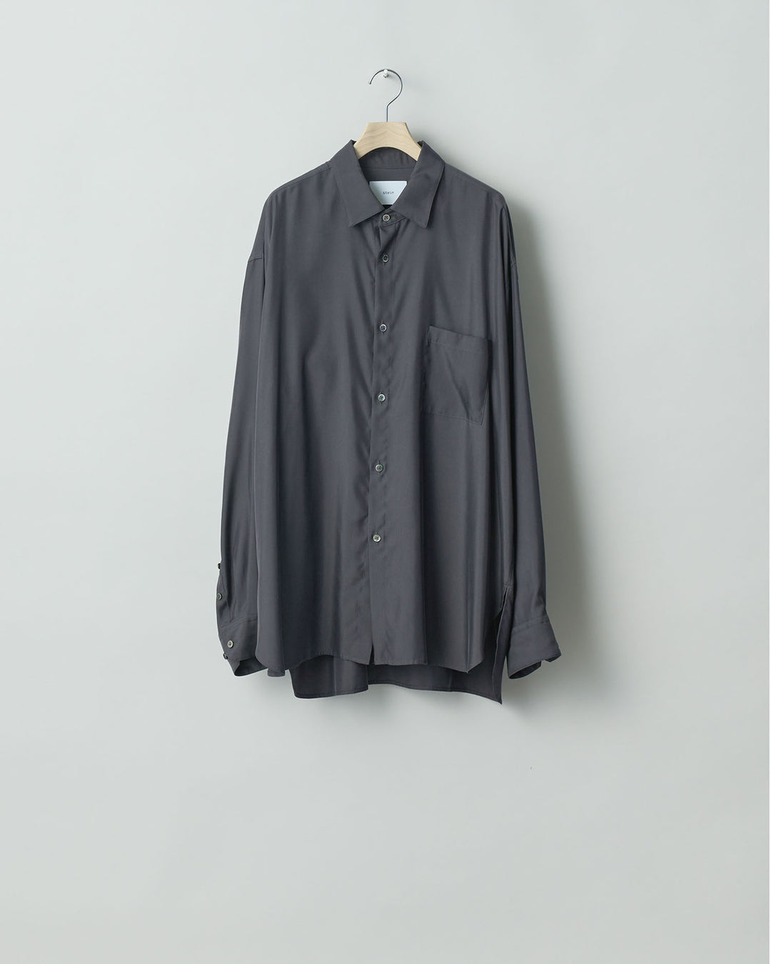 【stein】ssstein シュタインのOVERSIZED CUPRO LS SHIRTのCHARCOAL 公式通販サイトsession福岡セレクトショップ