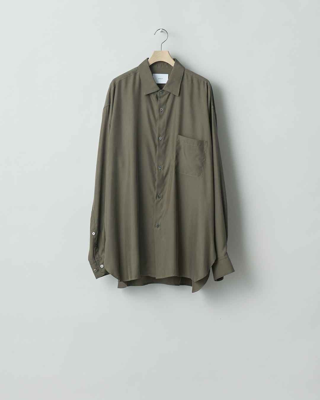 【stein】ssstein シュタインのOVERSIZED CUPRO LS SHIRT - GREY KHAKI 公式通販サイトsession福岡セレクトショップ