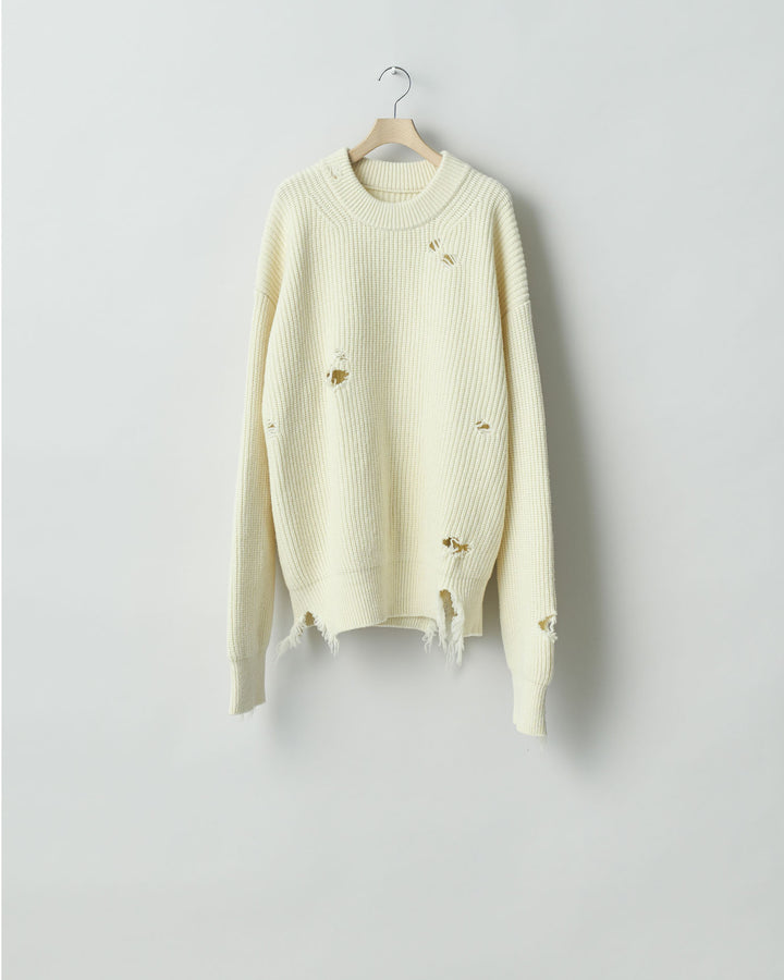 stein(シュタイン)の24SSコレクションMILLED DAMAGE KNIT LSのOFF