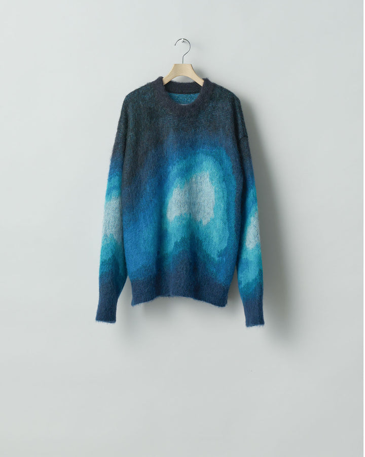 stein(シュタイン)の24SSコレクションGRADATION MOHAIR KNIT LSのBLUE BLACK GRADATION  sessionセッション福岡セレクトショップ 公式通販サイト