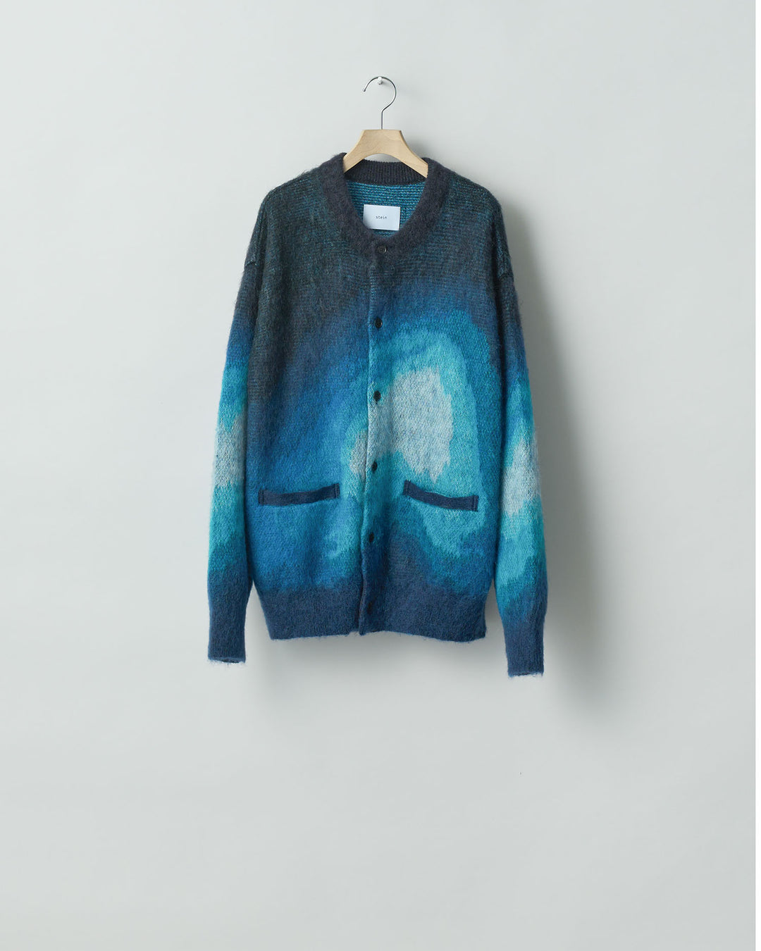 stein(シュタイン)の24SSコレクションGRADATION MOHAIR KNIT CARDIGANのBLUE BLACK GRADATION sessionセッション福岡セレクトショップ  公式通販サイト
