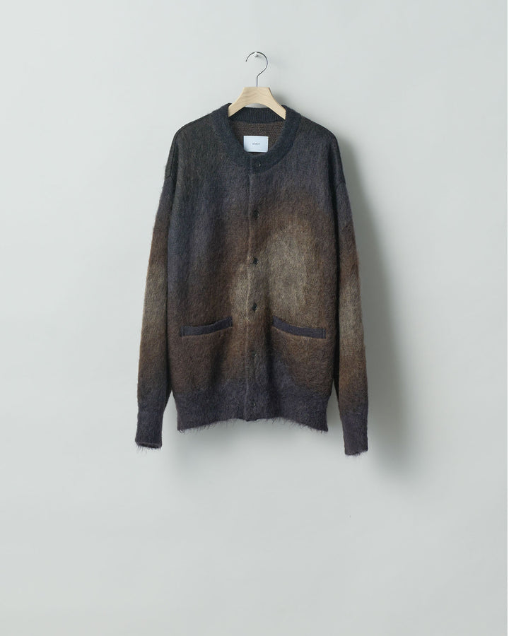 stein(シュタイン)の24SSコレクションGRADATION MOHAIR KNIT CARDIGANのCAMEL NAVY GRADATION sessionセッション福岡セレクトショップ  公式通販サイト