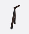 【SUBLATIONS】KIVULI PRINT NARROW TIE - DARK BROWN