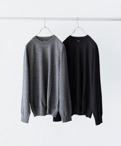 UMEDA / ウメダ】12GG CREW NECK PULLOVER - BLACK | 公式通販サイト