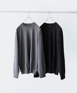 UMEDA 12GG CREW NECK PULLOVER ウメダ ニット UMEDA / ウメダ】12GG CREW NECK PULLOVER - GREY | 公式通販サイト