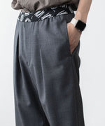 画像をギャラリービューアに読み込む, VEIN ヴェインの3/60 HIGH TWIST WOOL TRO EASY TROUSERS - D.GRAYの公式通販サイトsession福岡セレクトショップ
