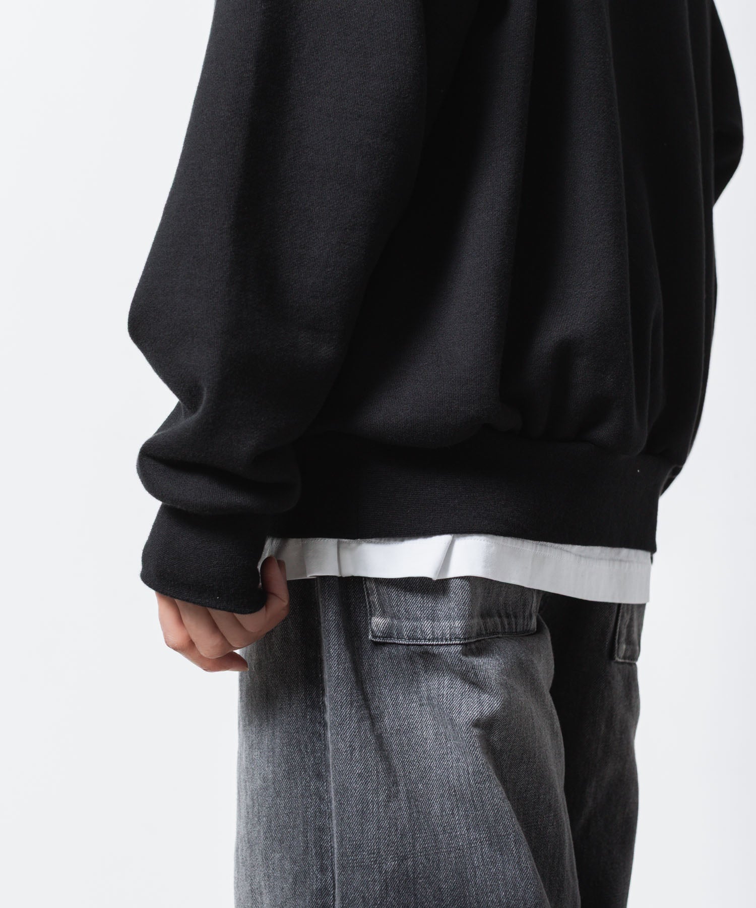 VEIN ヴェインのJUMBERCA TERRY SLIT HOODIE - BLACKの公式通販サイトsession福岡セレクトショップ