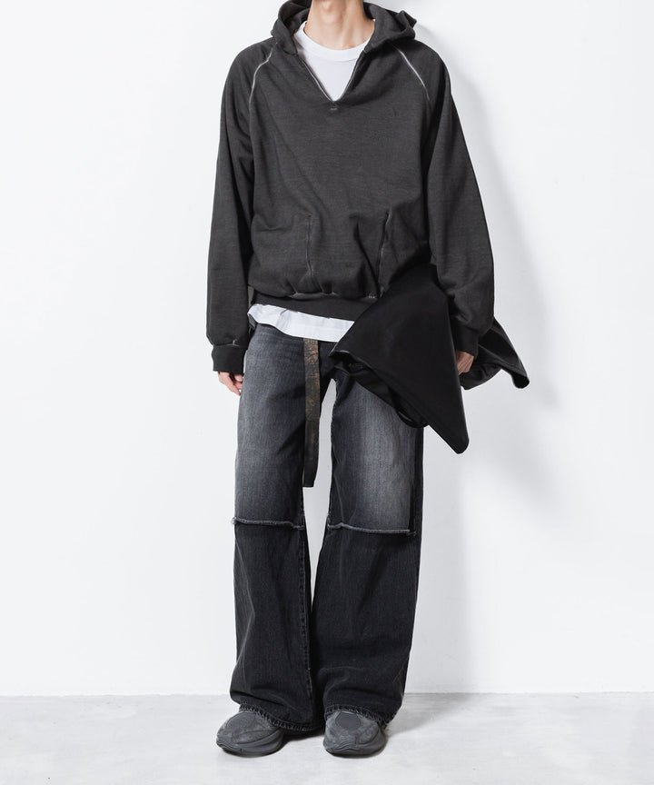 VEIN ヴェインのJUMBERCA TERRY COLD DYED SLIT HOODIE - GRAYの公式通販サイトsession福岡セレクトショップ