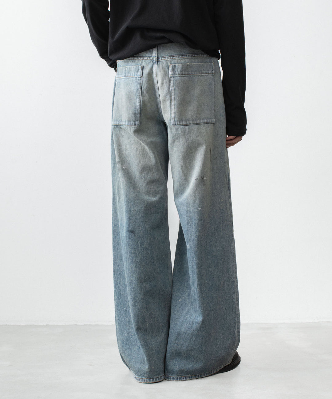 VEIN ヴェインの11OZ DENIM CUT OFF BAGGY JEANS - L.NAVYの公式通販サイトsession福岡セレクトショップ