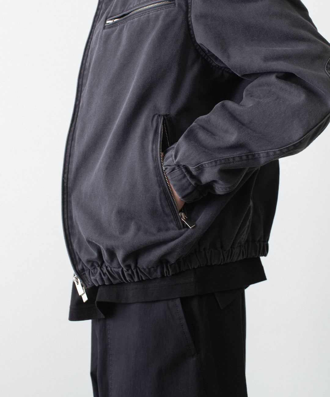 VEIN ヴェインのSULFUR DYED CHINO CLOTH WORK JKT - BLACKの公式通販サイトsession福岡セレクトショップ