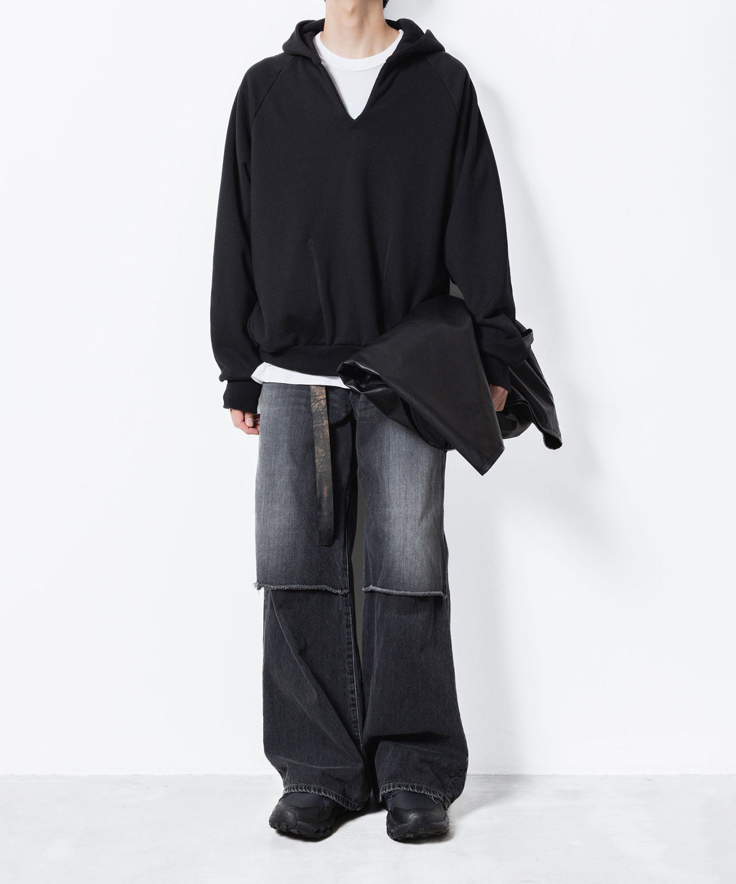 VEIN ヴェインのJUMBERCA TERRY SLIT HOODIE - BLACKの公式通販サイトsession福岡セレクトショップ