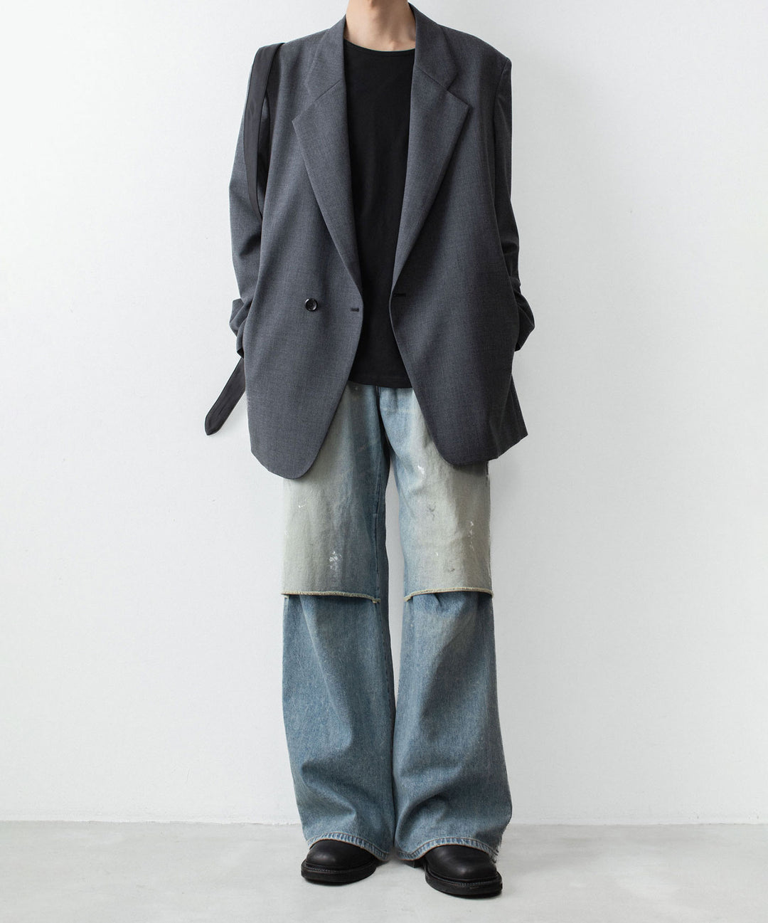 VEIN ヴェインの11OZ DENIM CUT OFF BAGGY JEANS - L.NAVYの公式通販サイトsession福岡セレクトショップ