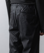 画像をギャラリービューアに読み込む, VEIN ヴェインのSYNTHETIC LEATHER 1TUCK TROUSERS - BLACKの公式通販サイトsession福岡セレクトショップ
