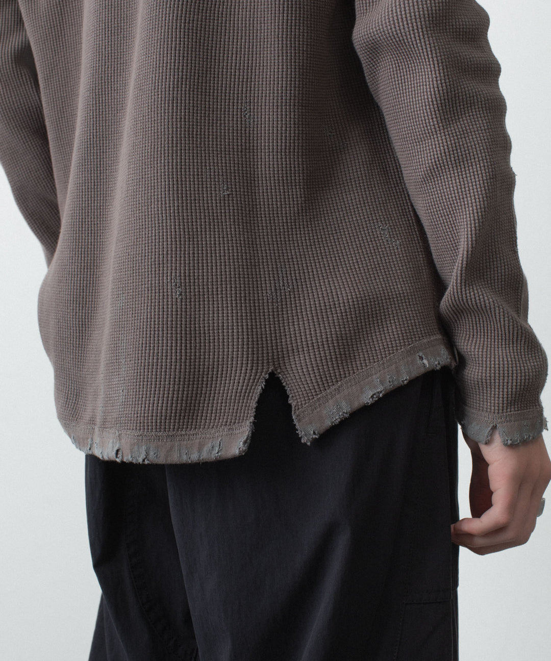 VEIN ヴェインの30//2 WAFFLE RAGLAN L/S TEE - KHAKI GRAYの公式通販サイトsession福岡セレクトショップ