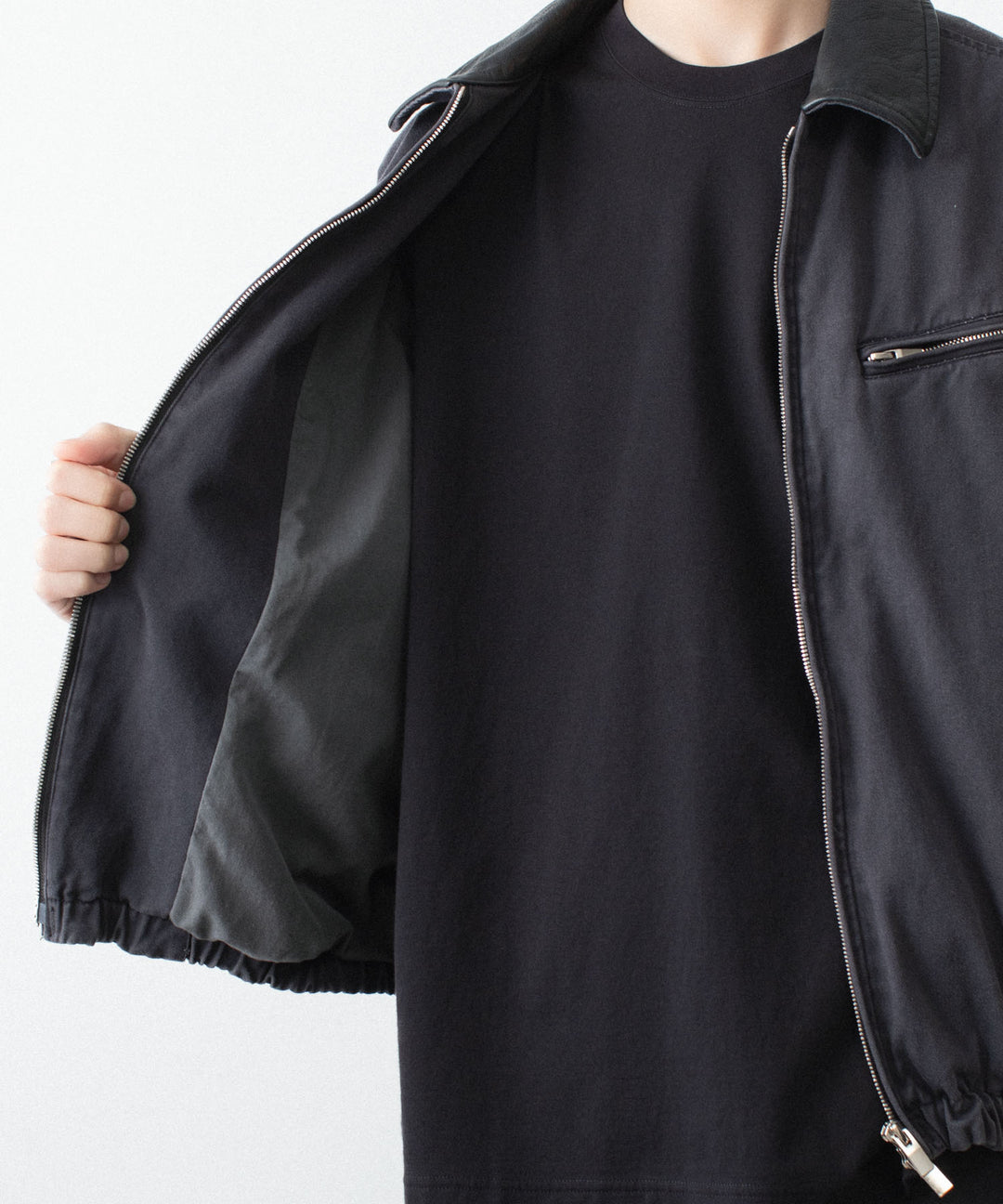 VEIN ヴェインのSULFUR DYED CHINO CLOTH WORK JKT - BLACKの公式通販サイトsession福岡セレクトショップ
