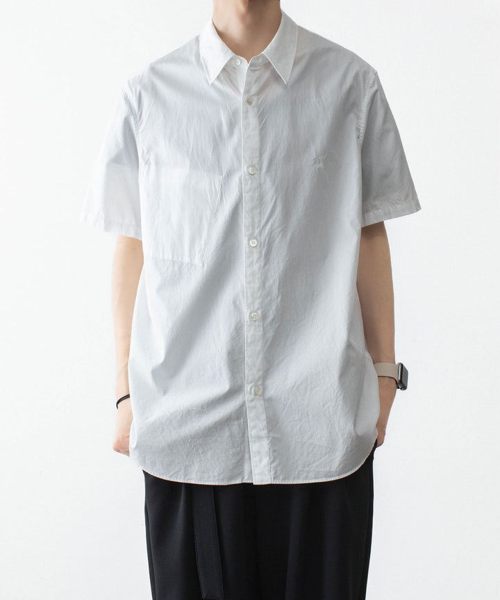 VEIN ヴェインの140/2 GIZA BROAD S/S SHIRT - WHITEの公式通販サイトsession福岡セレクトショップ