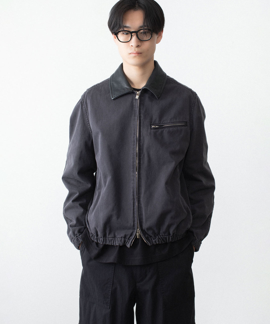 VEIN ヴェインのSULFUR DYED CHINO CLOTH WORK JKT - BLACKの公式通販サイトsession福岡セレクトショップ
