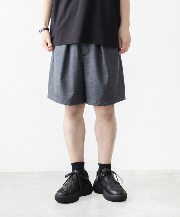 VEIN ヴェインの3/60 HIGH TWIST WOOL TRO EASY SHORTS - D.GRAYの公式通販サイトsession福岡セレクトショップ