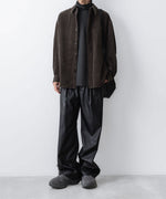 画像をギャラリービューアに読み込む, VEIN ヴェインのSYNTHETIC LEATHER 1TUCK TROUSERS - BLACKの公式通販サイトsession福岡セレクトショップ
