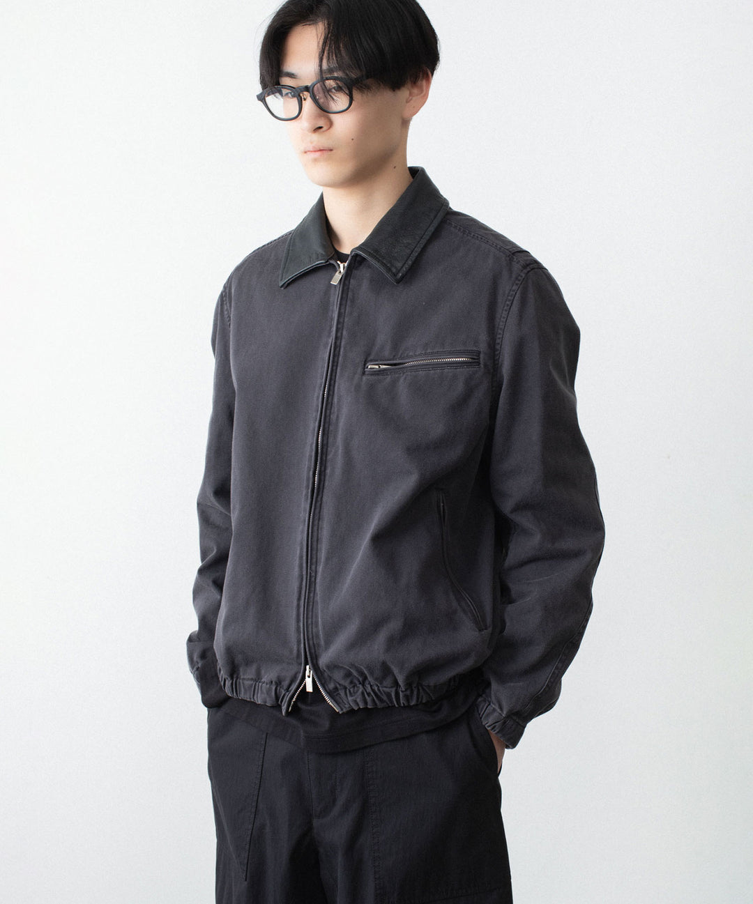VEIN ヴェインのSULFUR DYED CHINO CLOTH WORK JKT - BLACKの公式通販サイトsession福岡セレクトショップ