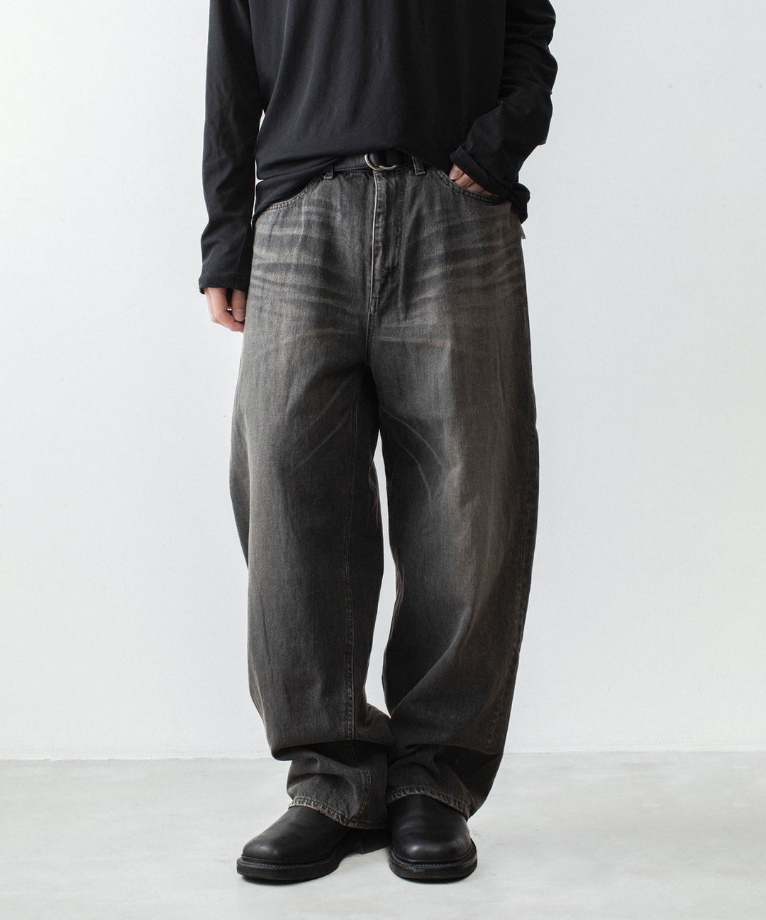 VEIN ヴェインの11OZ DENIM BAGGY JEANS - BLACKの公式通販サイトsession福岡セレクトショップ