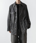 画像をギャラリービューアに読み込む, VEIN ヴェインの11OZ DENIM COVERALL JKT - BLACKの公式通販サイトsession福岡セレクトショップ
