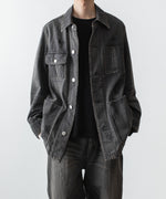 画像をギャラリービューアに読み込む, VEIN ヴェインの11OZ DENIM COVERALL JKT - BLACKの公式通販サイトsession福岡セレクトショップ
