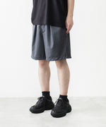 画像をギャラリービューアに読み込む, VEIN ヴェインの3/60 HIGH TWIST WOOL TRO EASY SHORTS - D.GRAYの公式通販サイトsession福岡セレクトショップ
