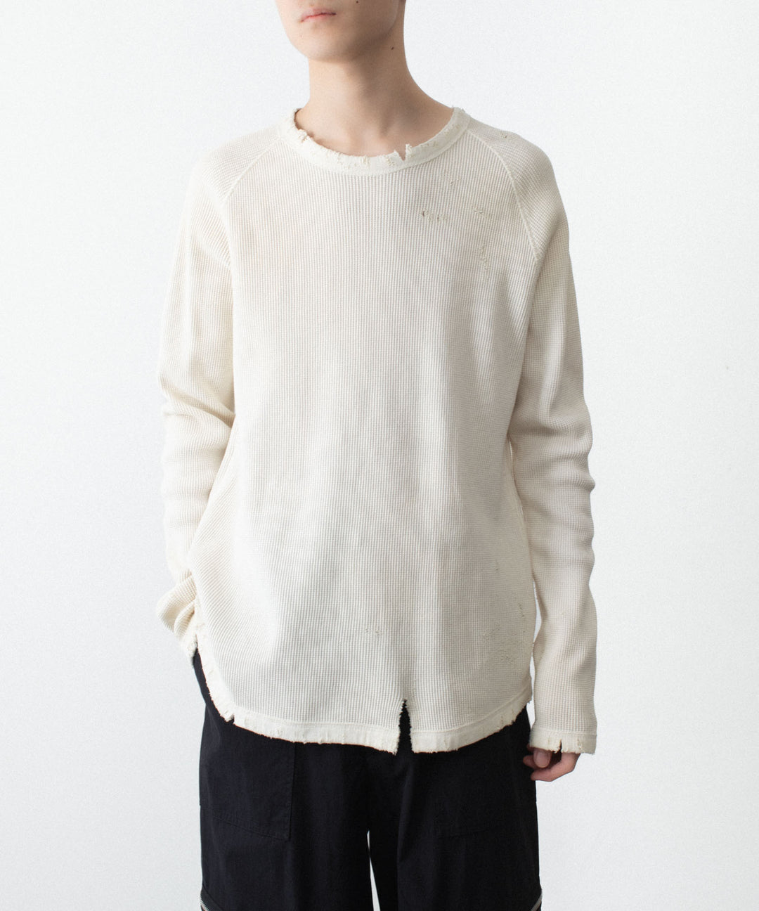 VEIN ヴェインの30//2 WAFFLE RAGLAN L/S TEE - OFF WHITEの公式通販サイトsession福岡セレクトショップ