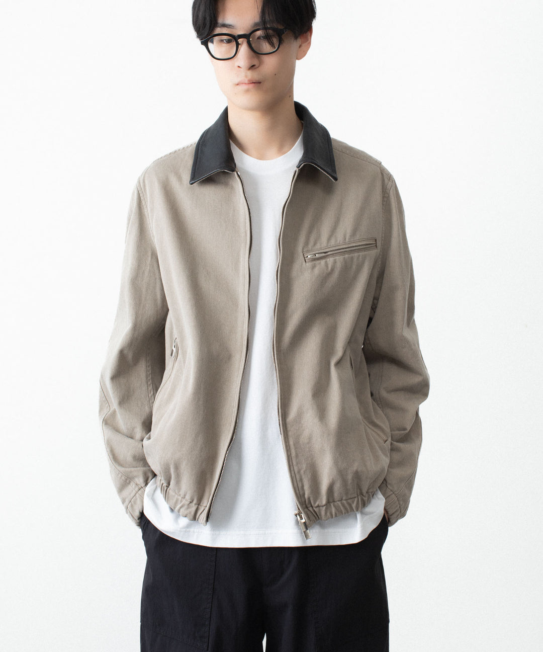VEIN ヴェインのSULFUR DYED CHINO CLOTH WORK JKT - BEIGEの公式通販サイトsession福岡セレクトショップ