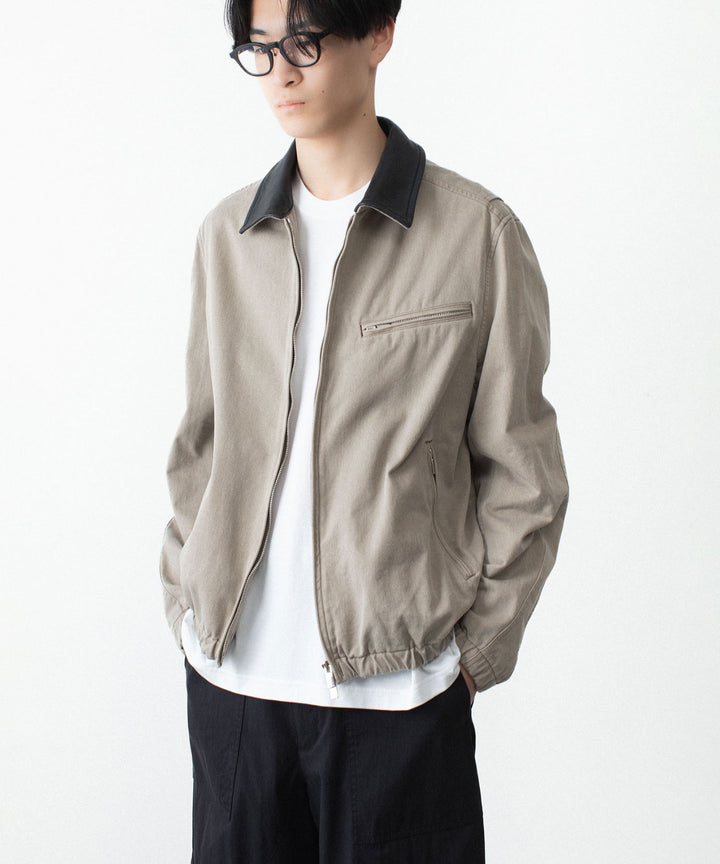 VEIN ヴェインのSULFUR DYED CHINO CLOTH WORK JKT - BEIGEの公式通販サイトsession福岡セレクトショップ