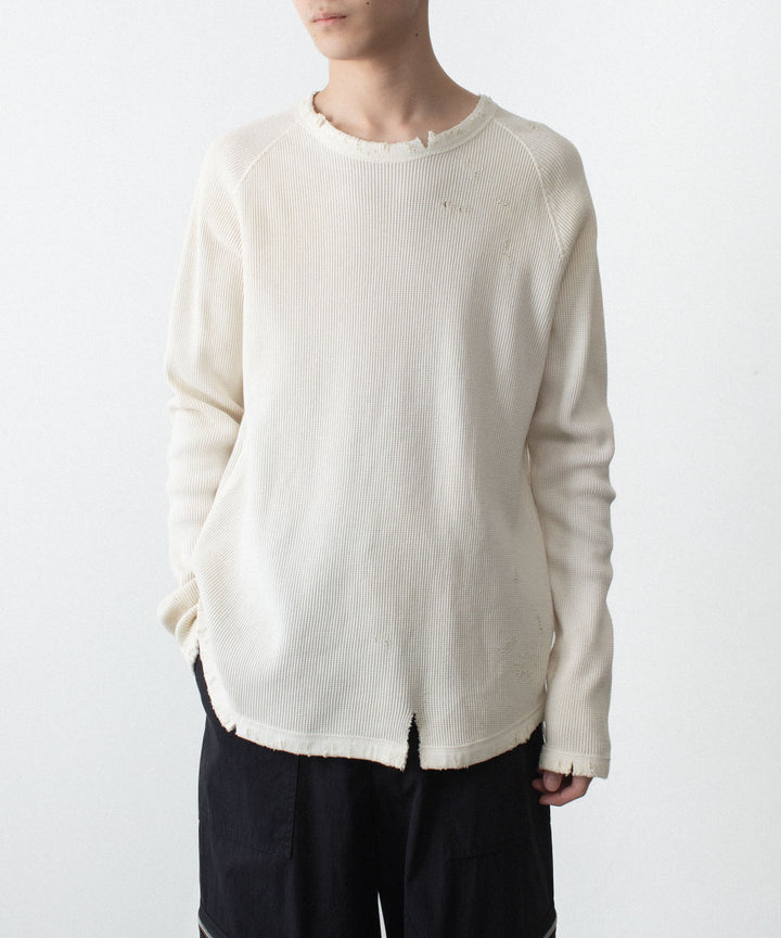VEIN ヴェインの30//2 WAFFLE RAGLAN L/S TEE - OFF WHITEの公式通販サイトsession福岡セレクトショップ