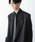 画像をギャラリービューアに読み込む, VEIN ヴェインの3/60 HIGH TWIST WOOL TRO OVER JKT - BLACKの公式通販サイトsession福岡セレクトショップ
