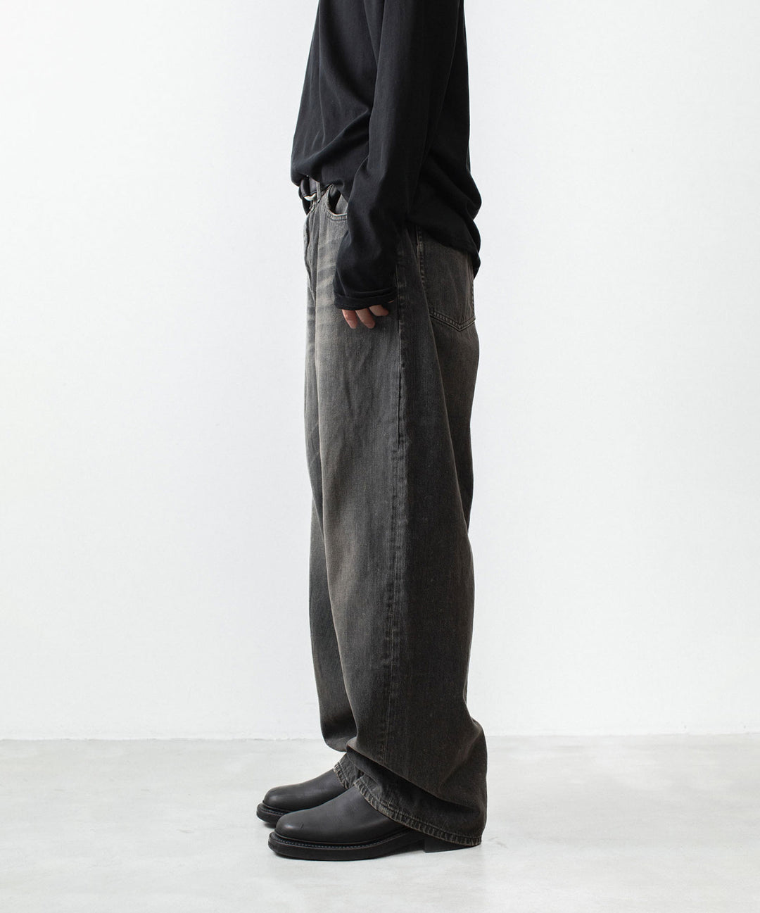 VEIN ヴェインの11OZ DENIM BAGGY JEANS - BLACKの公式通販サイトsession福岡セレクトショップ