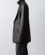 画像をギャラリービューアに読み込む, VEIN ヴェインのSYNTHETIC LEATHER 2B JKT - BROWNの公式通販サイトsession福岡セレクトショップ
