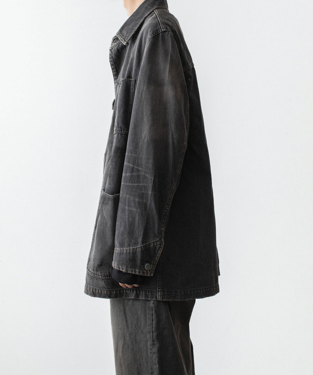 VEIN ヴェインの11OZ DENIM COVERALL JKT - BLACKの公式通販サイトsession福岡セレクトショップ
