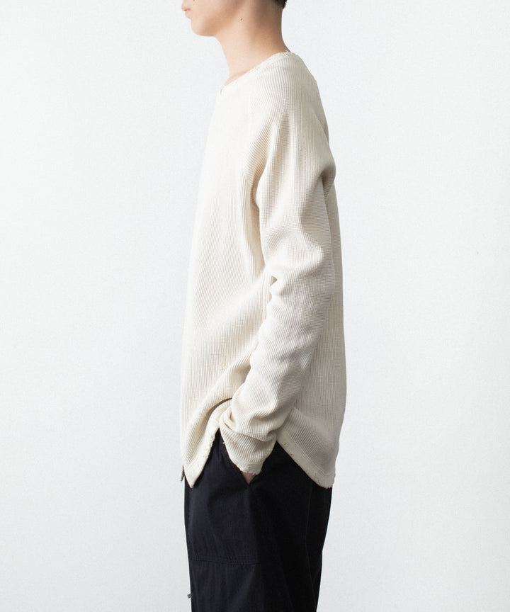 VEIN ヴェインの30//2 WAFFLE RAGLAN L/S TEE - OFF WHITEの公式通販サイトsession福岡セレクトショップ