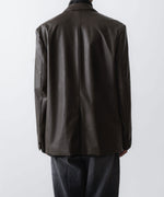 画像をギャラリービューアに読み込む, VEIN ヴェインのSYNTHETIC LEATHER 2B JKT - BROWNの公式通販サイトsession福岡セレクトショップ
