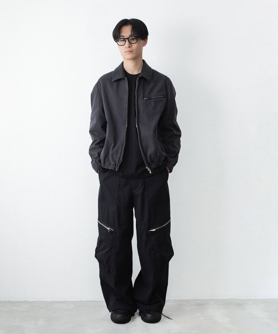VEIN ヴェインのSULFUR DYED CHINO CLOTH WORK JKT - BLACKの公式通販サイトsession福岡セレクトショップ