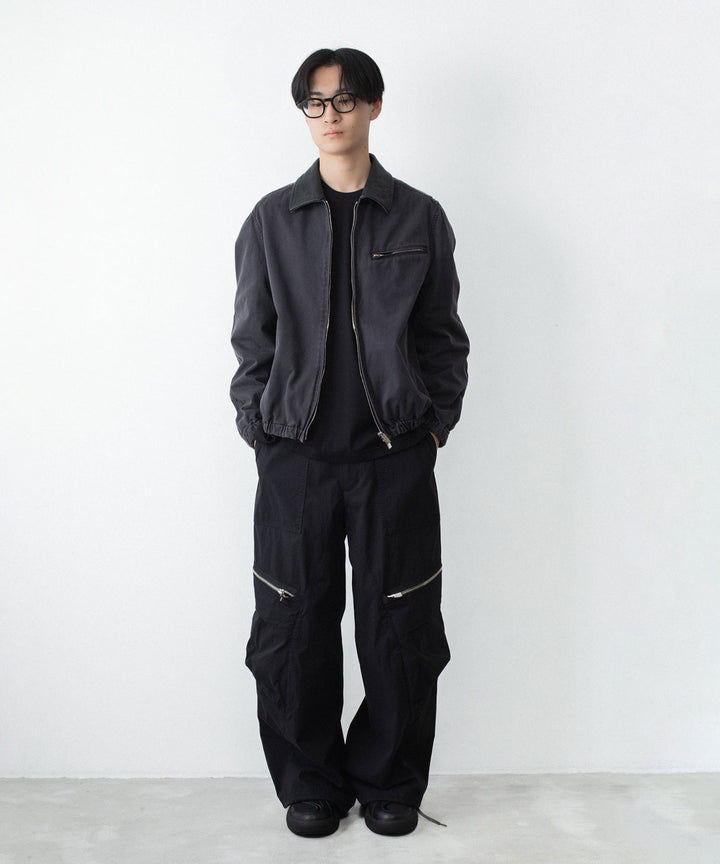 VEIN ヴェインのSULFUR DYED CHINO CLOTH WORK JKT - BLACKの公式通販サイトsession福岡セレクトショップ