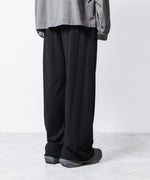 画像をギャラリービューアに読み込む, VEIN ヴェインのFINE TERRY EASY WIDE TROUSERS - BLACKの公式通販サイトsession福岡セレクトショップ

