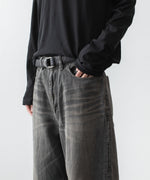 画像をギャラリービューアに読み込む, VEIN ヴェインの11OZ DENIM BAGGY JEANS - BLACKの公式通販サイトsession福岡セレクトショップ
